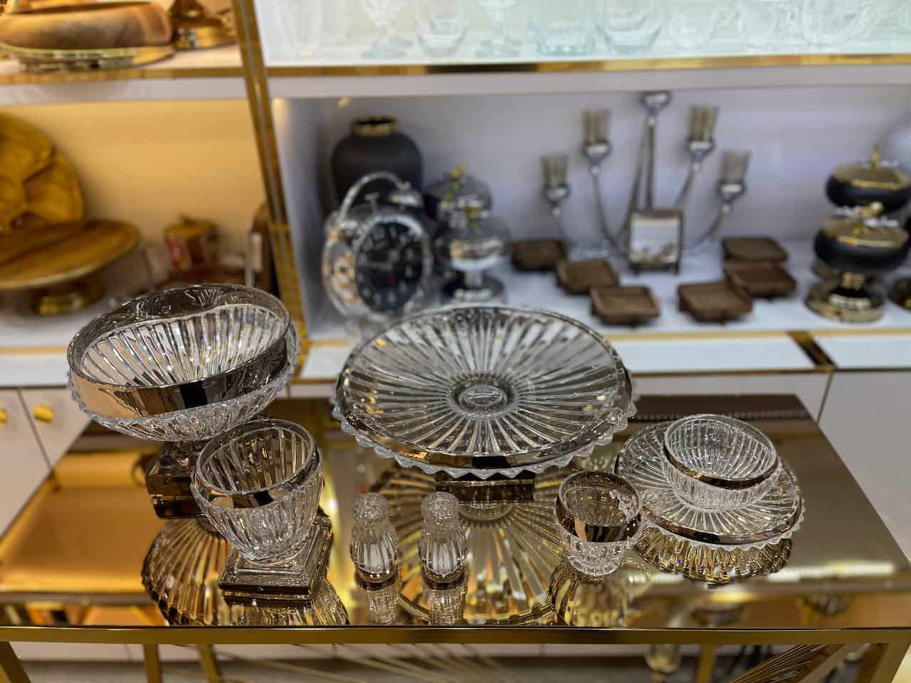 سرویس پذیرایی لب نقره کرون کریستالی کد keronT00 — تصویر ۳