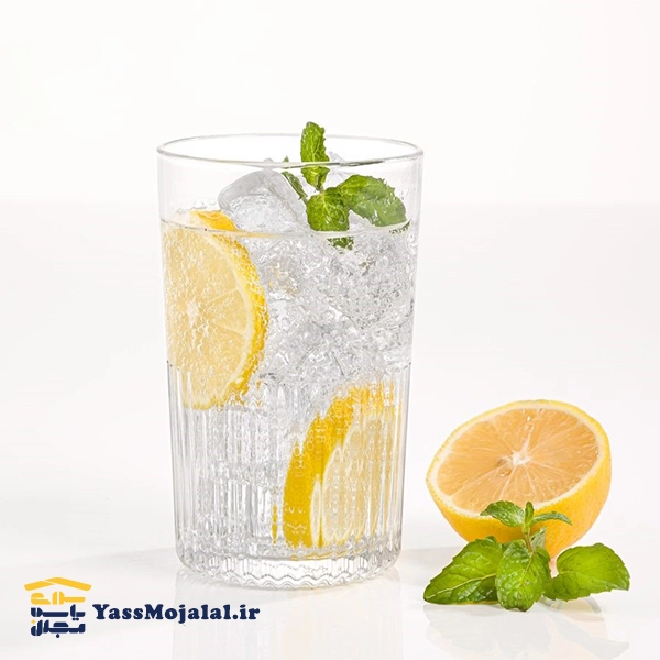 لیوان شیشه ای شیار دار لیمون 2216 — تصویر ۳