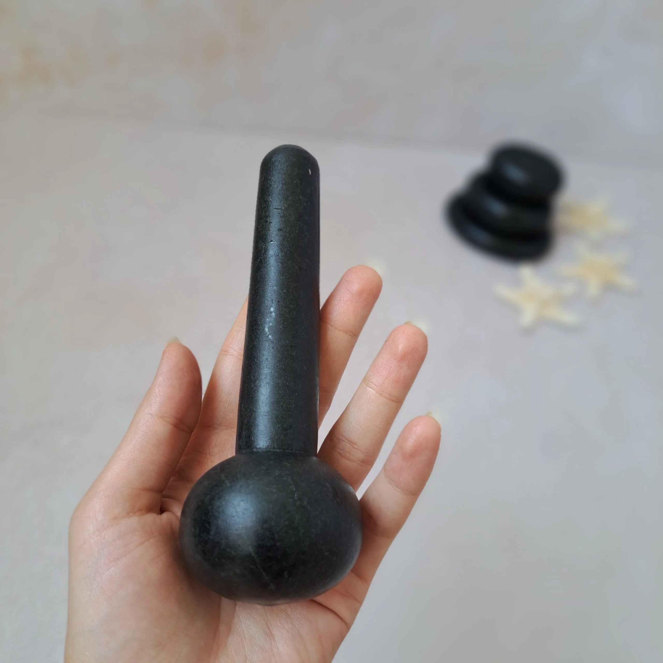 سنگ داغ ماساژ طرح میخی — تصویر ۷