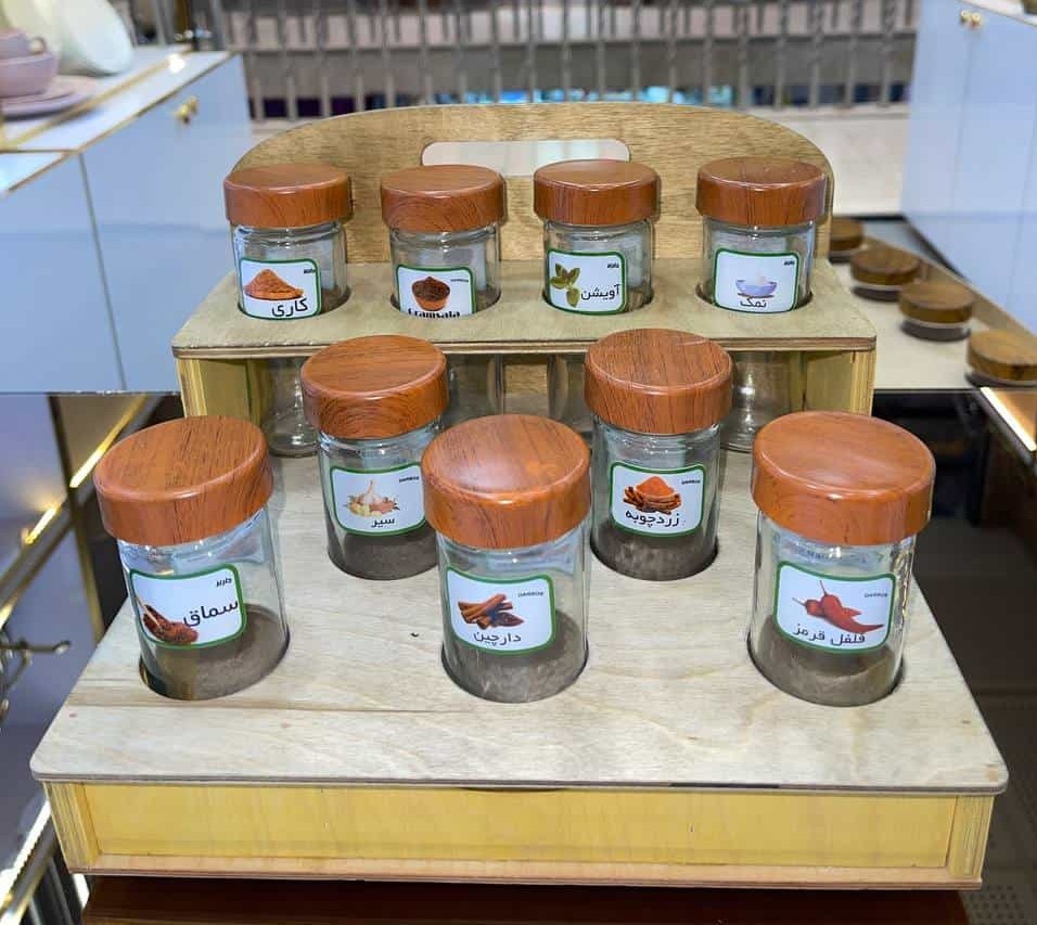 جا ادویه چوبی استند دار مدل ARK-03