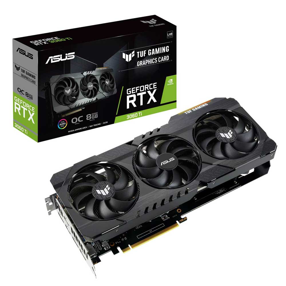 کارت گرافیک ایسوس مدل TUF Gaming GeForce RTX™ 3060 Ti OC Edition 8GB