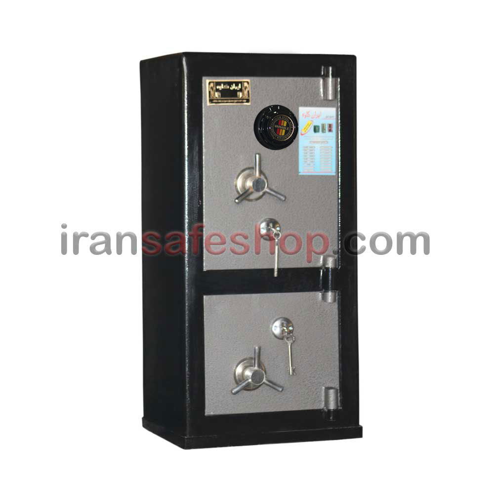 گاوصندوق ایران کاوه مدل kn850 DKRدو طبقه رمز مکانیکی