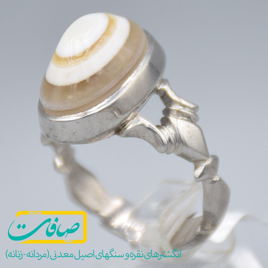 انگشتر عقیق باباقوری یمنی مردانه «کد 3160»
