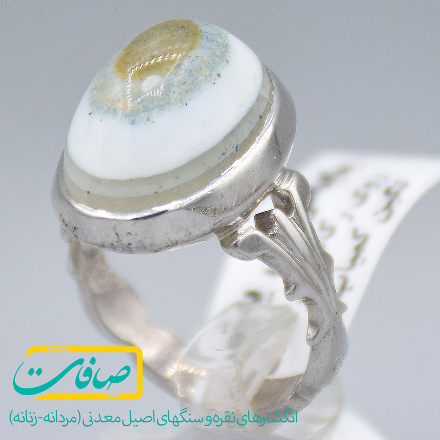 انگشتر عقیق باباقوری یمنی مردانه «کد 3153»
