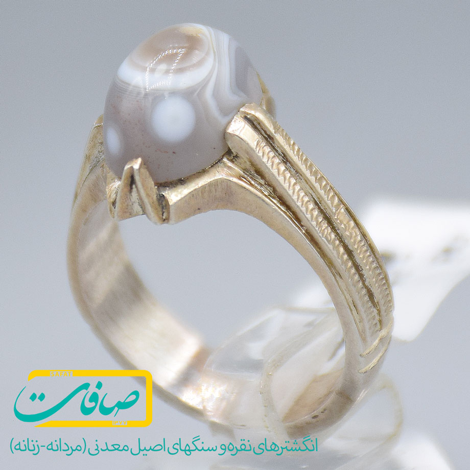 انگشتر عقیق باباقوری مردانه «کد 3149»