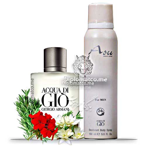 اسپری خوشبو کننده بدن آسو آرمانی آکوا دی جیو 150 میل