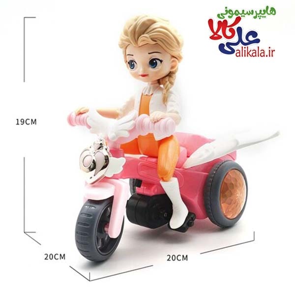 اسباب بازی دختر موتور سوار موزیکال مدل 151B — تصویر ۲