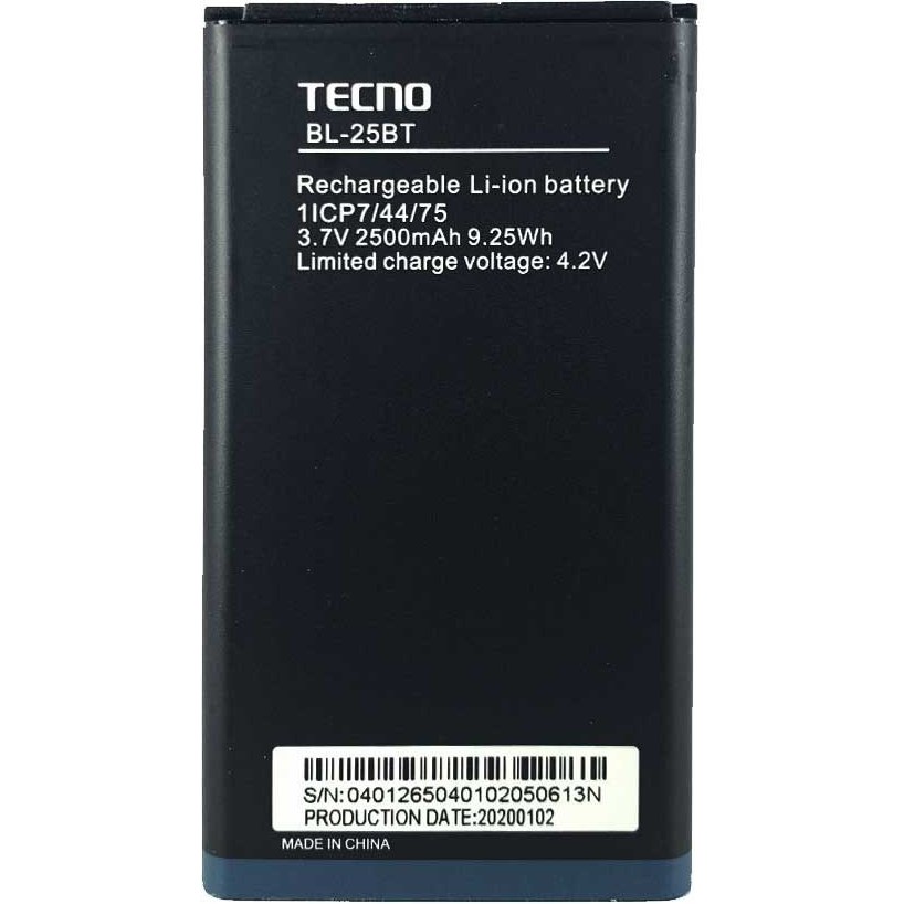 باتری اورجینال موبایل تکنو Tecno T528/ T465 کدفنی 25bt