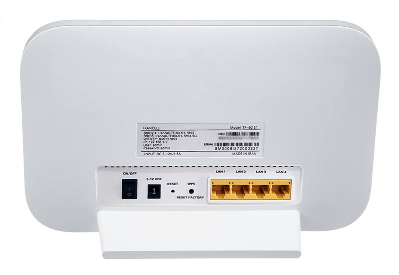 مودم-4g-td-lte-ایرانسل-مدل-tf-i60h1 — تصویر ۳