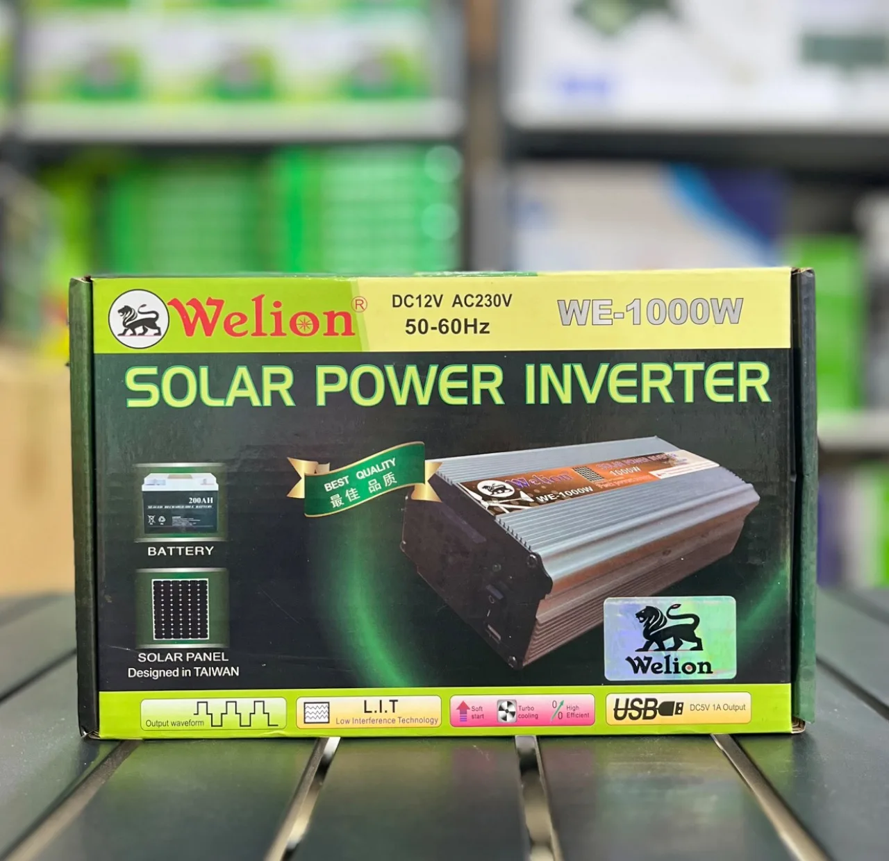 اینورتر خورشیدی ولین Welion مدل WE-1000W | تبدیل 12 ولت DC به 230 ولت AC — تصویر ۳