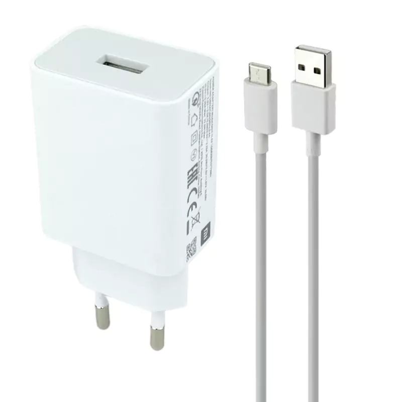 شارژر اصلی سرکارتنی 22.5 وات فست شارژ Redmi Note 7S / Xiaomi Redmi Note 7/ Redmi Note 7 Pro به همراه کابل