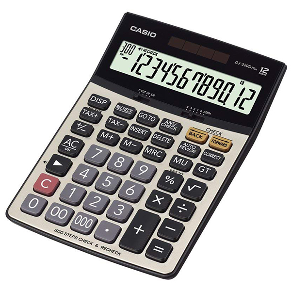 ماشین حساب کاسیو مدل DJ-220D – اصلی