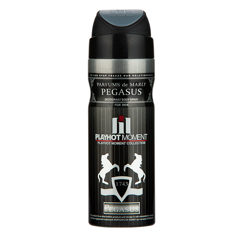 اسپری خوشبو کننده بدن پلی هات مومنت مدل PARFUMS de MARLY PEGASUS مناسب آقایان حجم 200 میلی لیتر