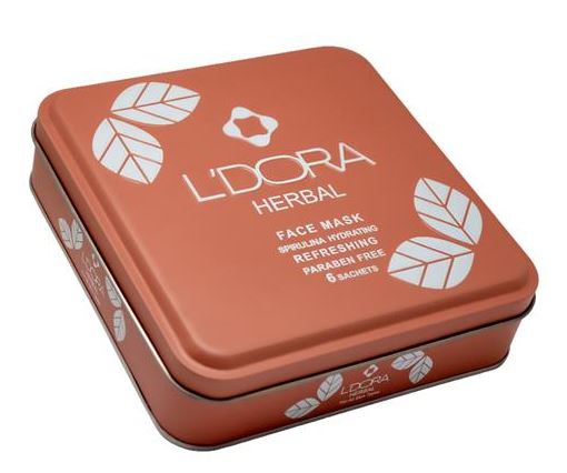 ماسک پودری آب رسان گیاهی بسته 6عددی Ledora