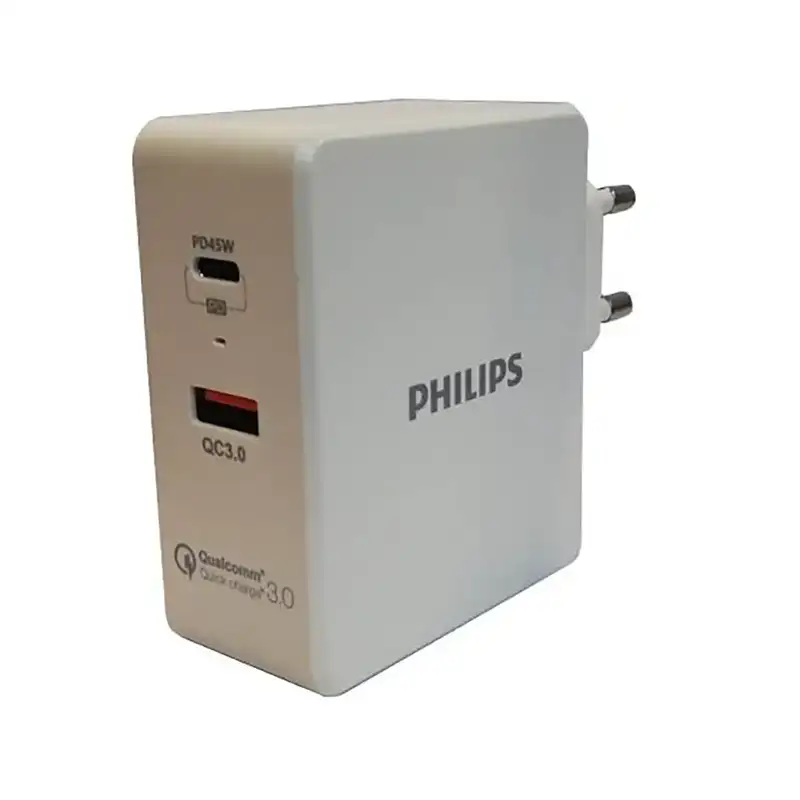 شارژر دیواری 45 وات فیلیپس مدل Philips PD Dual DLP2509 45W