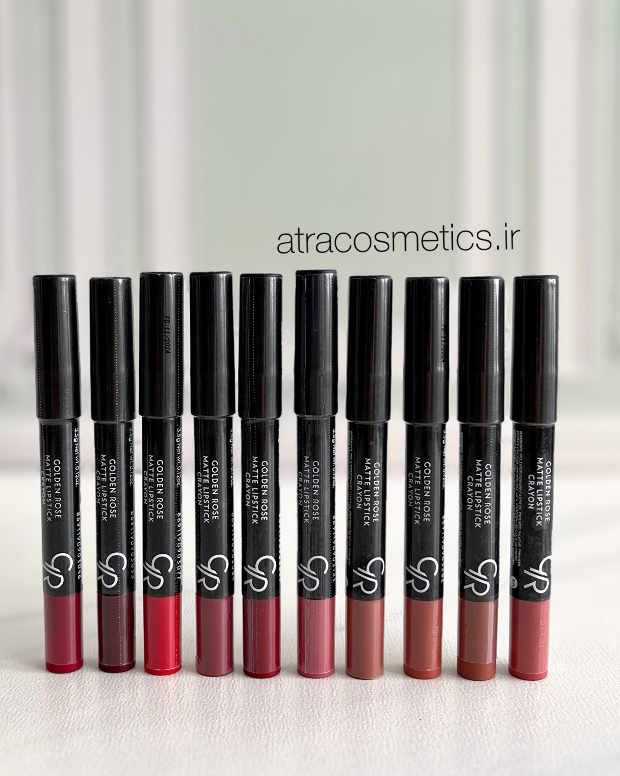 رژلب مدادی کرایون گلدن رز Golden Rose Matte Lipstick Crayon — تصویر ۲