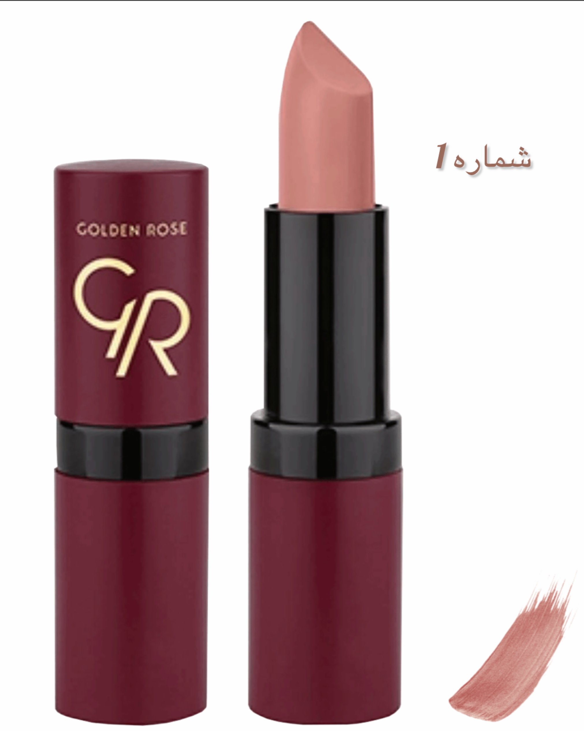 رژلب جامد ولوت گلدن رز Golden Rose Velvet Matte Lipstick — تصویر ۲
