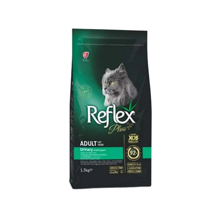 غذای خشک یورینری گربه بالغ رفلکس پلاس وزن 15 کیلوگرم | Reflex Plus dry cat food urinary 15 kg