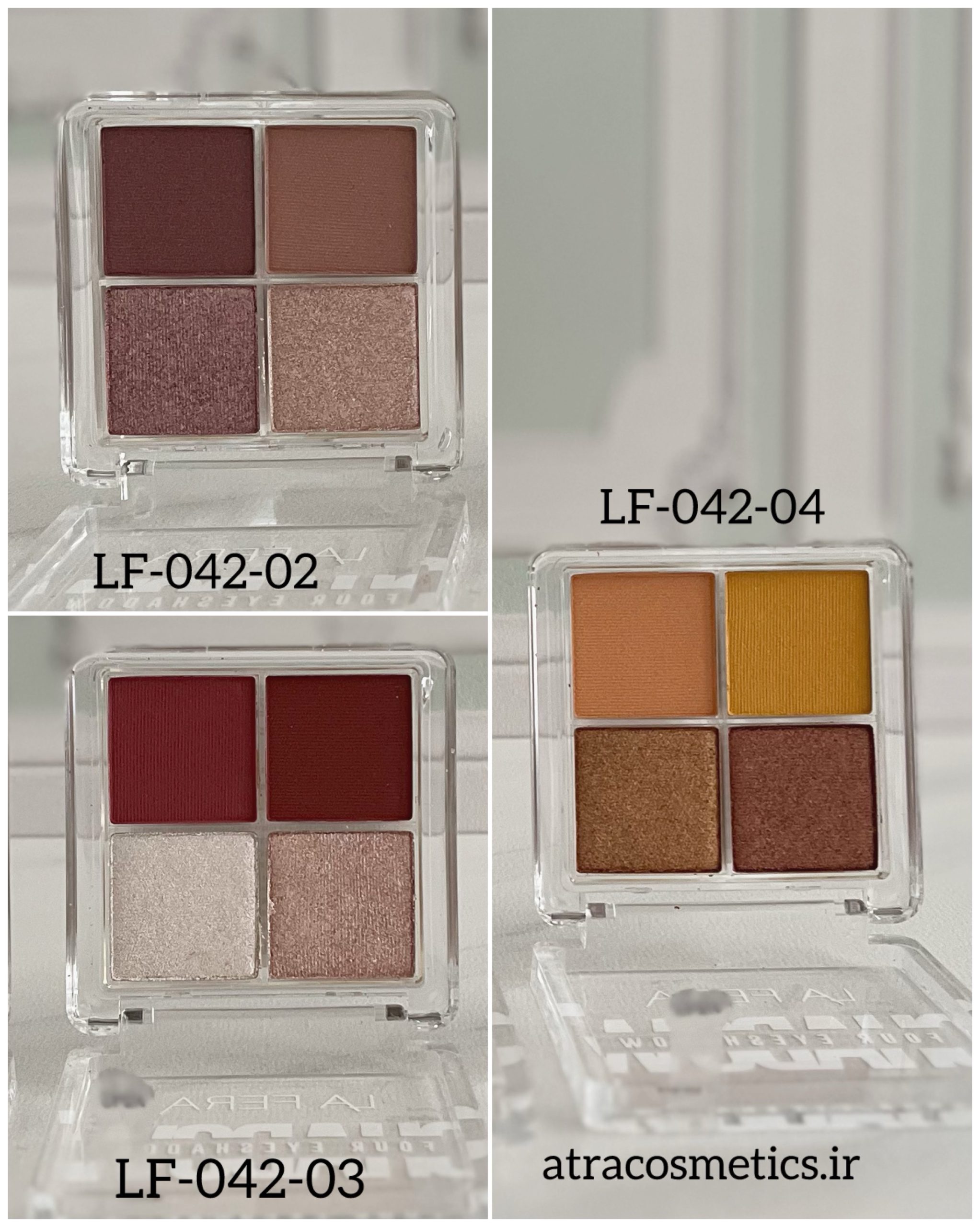 پالت سایه چشم لافرا ترکیه La Fera 4-Color Eyeshadow Palette — تصویر ۳