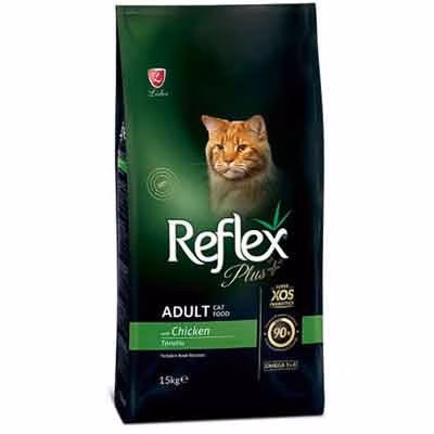 غذای خشک گربه بالغ رفلکس پلاس طعم مرغ 15 کیلویی | Reflex Plus Adult Dry Food With Chicken 15 kg