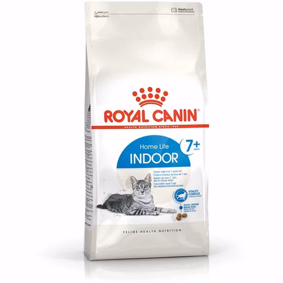 غذای خشک گربه ایندور رویال کنین بالای 7 سال وزن ۱.۵ کیلوگرم | Royal canin indoor home life +7 1/5kg