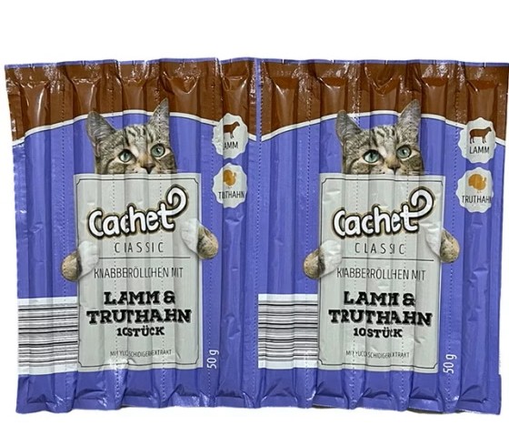تشویقی مدادی گربه کچت با طعم بوقلمون و بره | Cachet Cat Treats With Turkey & Lamb