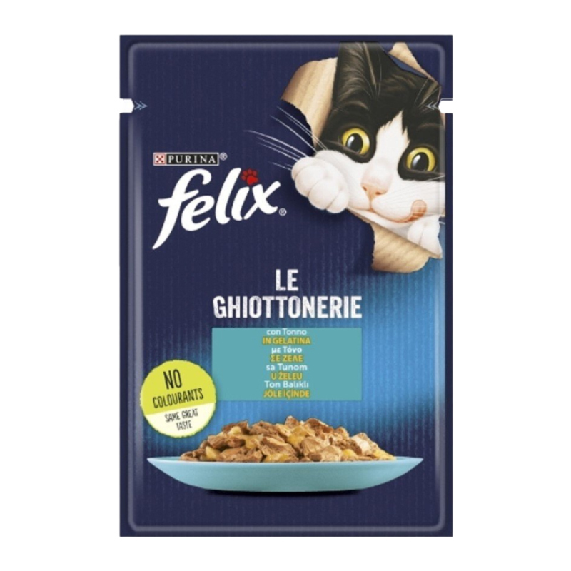 پوچ گربه فلیکس پورینا طعم ماهی تن در ژله اصلی (ترکیه) | Felix Purina Fish 85g