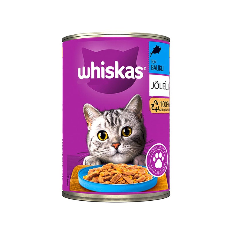 کنسرو گربه ویسکاس با طعم تن مدل خورشتی 400 گرم | Whiskas Cat With Tuna 400g