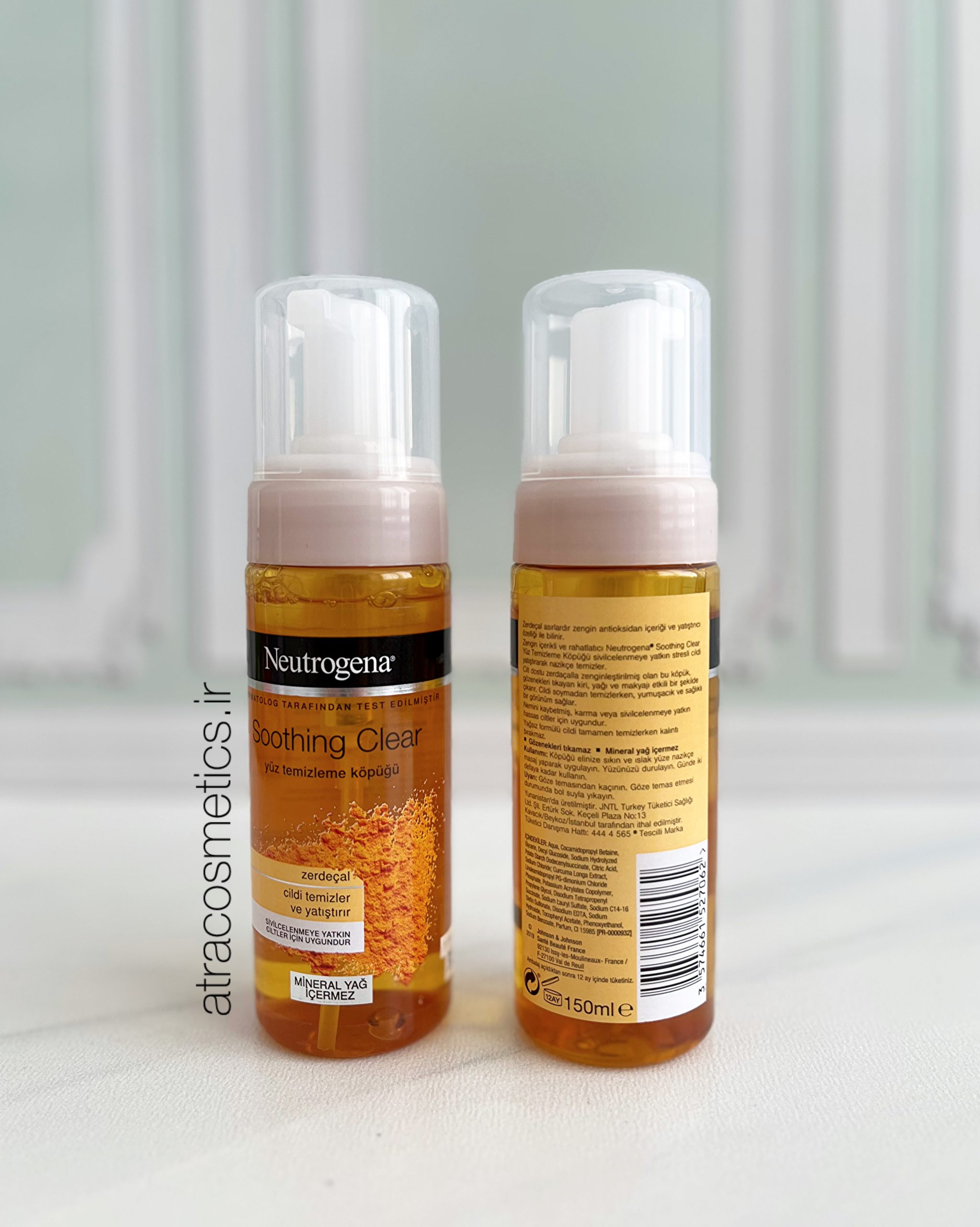 فوم شستشوی صورت زردچوبه نوتروژینا Soothing Clear — تصویر ۲