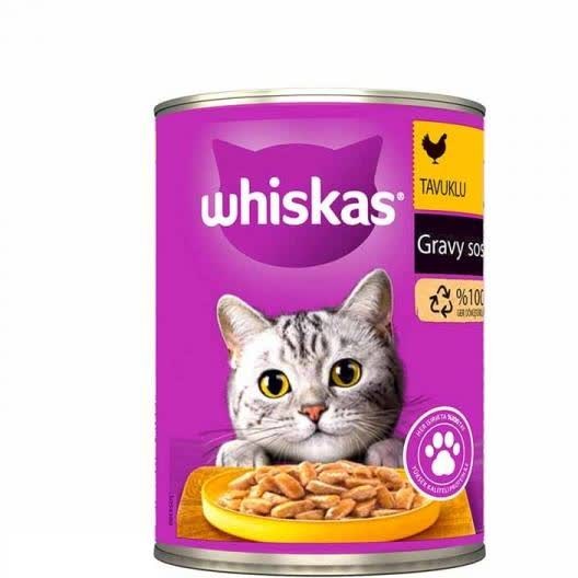 کنسرو گربه ویسکاس با طعم مرغ مدل خورشتی 400 گرم | Whiskas Cat With Chicken 400g
