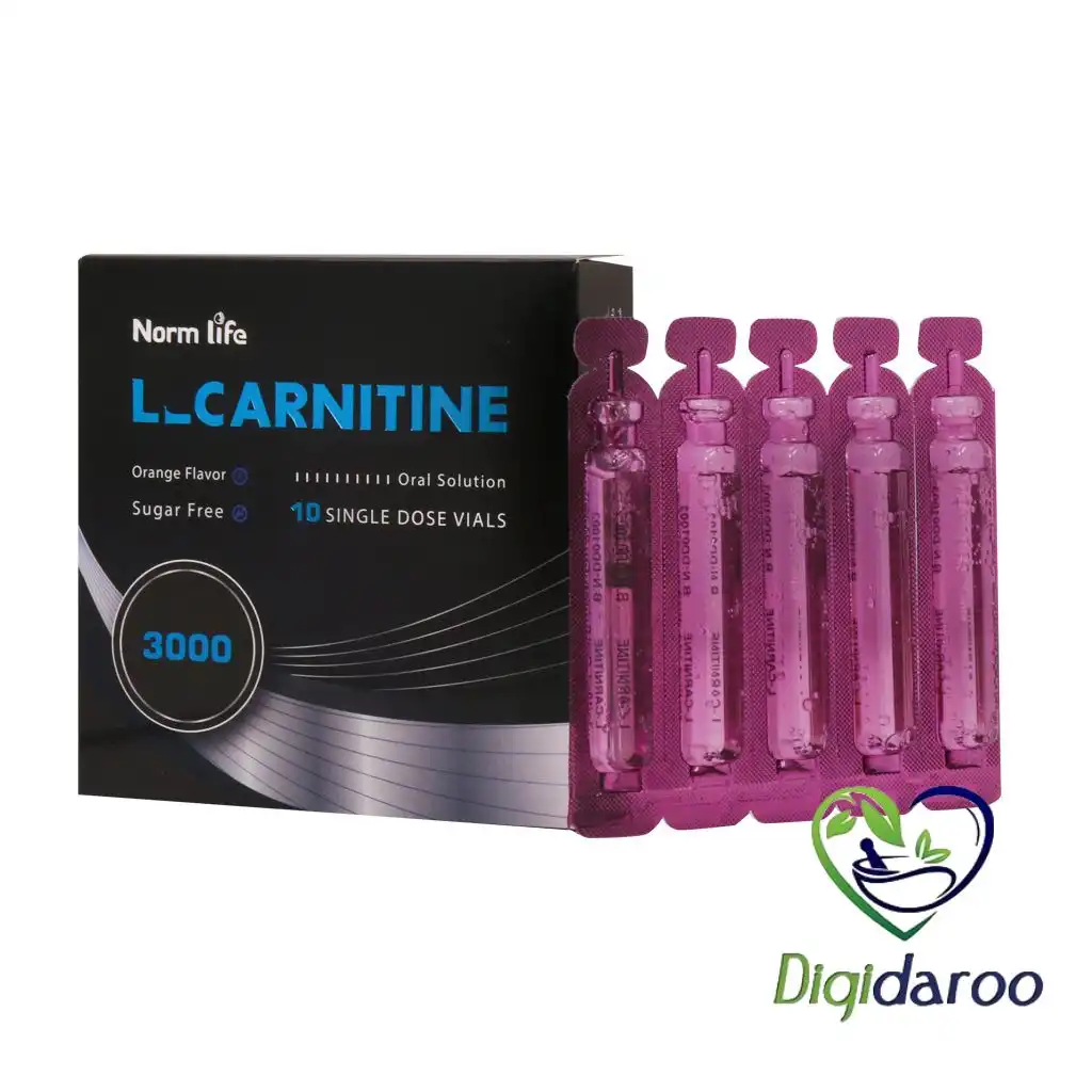 ویال خوراکی ال کارنیتین 3000 میلی گرم نورم لایف 10 عددی — تصویر ۵