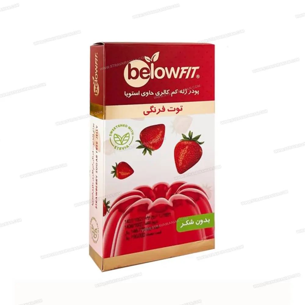 پودر ژله کم کالری بدون شکر طعم توت فرنگی بیلو با بهترین قیمت + خرید آنلاین