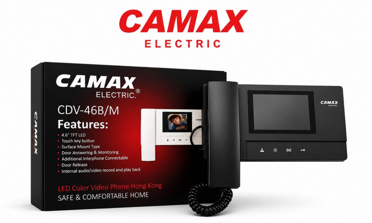 مانیتور آیفون تصویری CAMAX مدل CDV-46B/M با حافظه و نمایشگر 4.6 اینچ