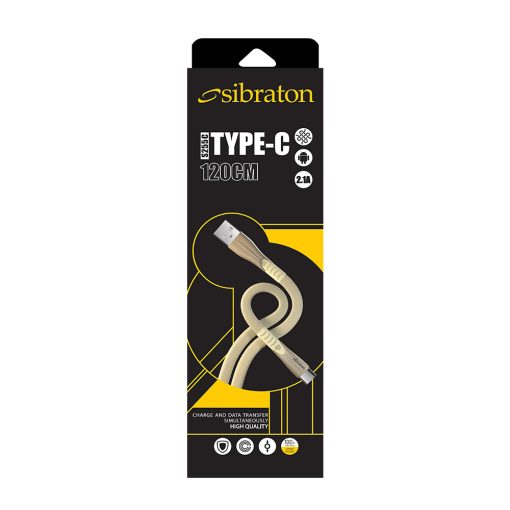 کابل شارژ سیبراتون مدل s255c تایپ c (گارانتی ۶ ماه )