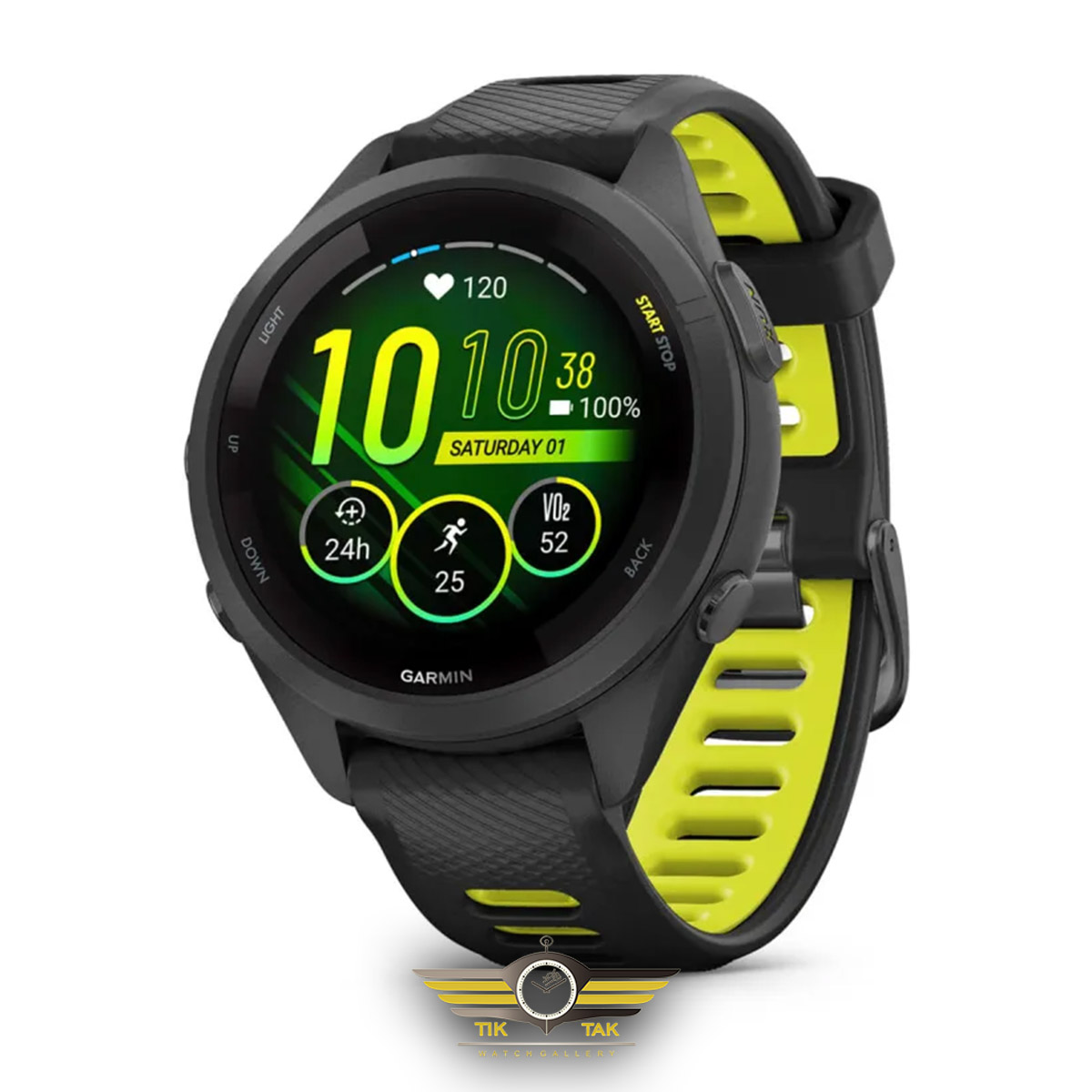 ساعت گارمین Forerunner 265S Black/Lemon Yellow - قیمت و خرید