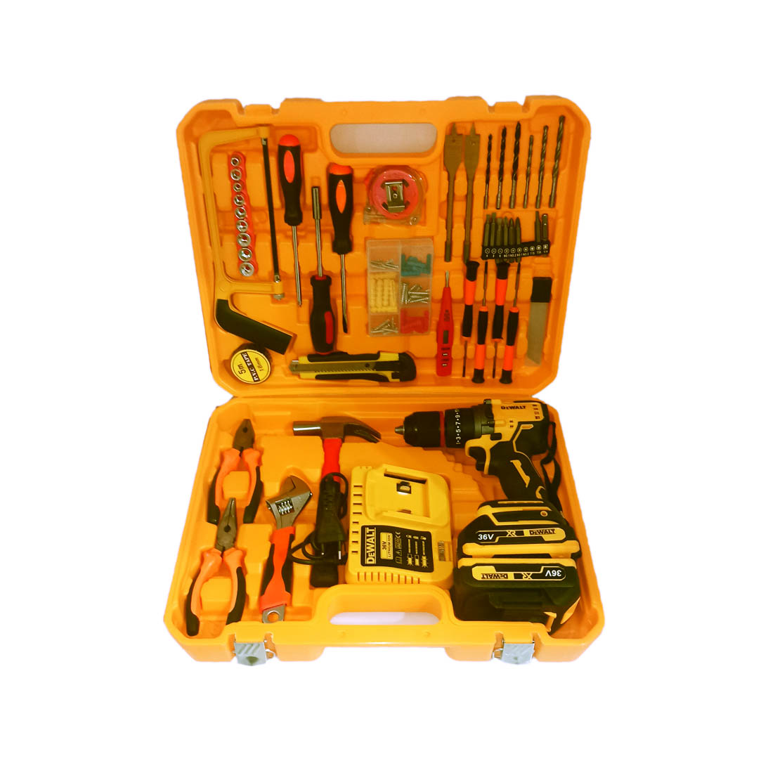 پک دریل شارژی 36 ولت دیوالت مدل 36VX ا Diwalt cordless drill with full pack