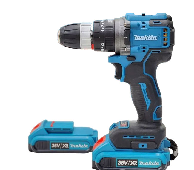 دریل شارژی ماکیتا پیچ گوشتی چکشی 36 ولت DCD917 Makita ا DCD917 Makita Hammer Drill 3Speed Gearbox