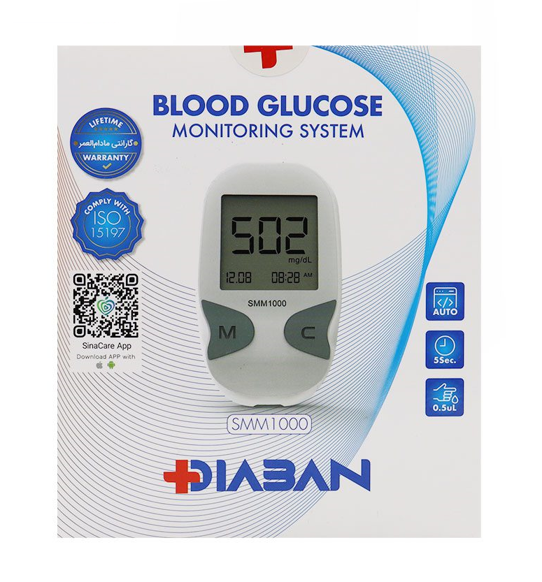دستگاه تست قند خون مدل SMM1000 دیابان DIABAN