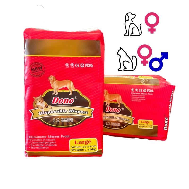 عمده پوشک سگ و گربه سایز L دونو Dono