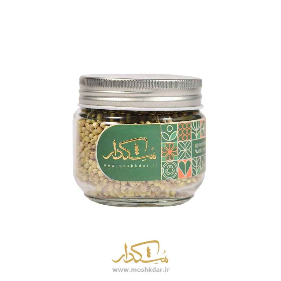 تخم گشنیز شیشه کوچک 50 گرمی