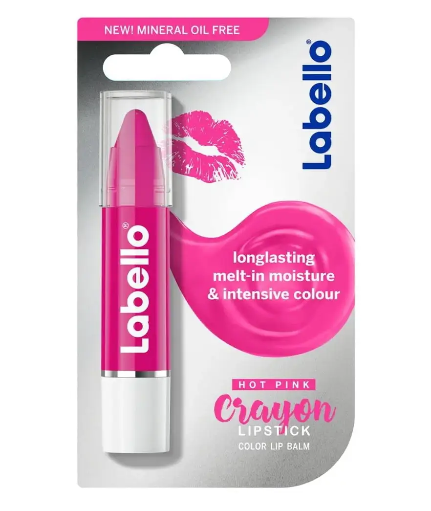 رژ بالم لب رنگی با دوام لبلو Labello رنگ Hot Pink