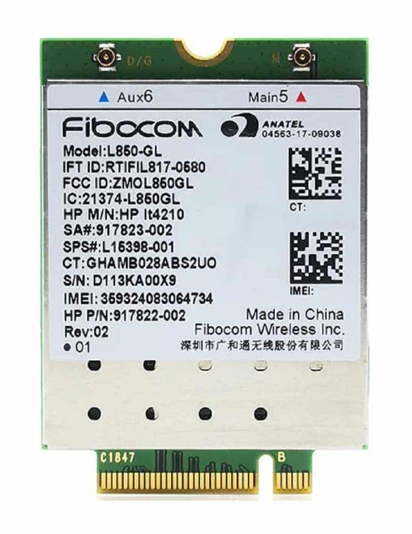 ماژول سیم کارت HP LT4210 Fibocom 7360 WWAN