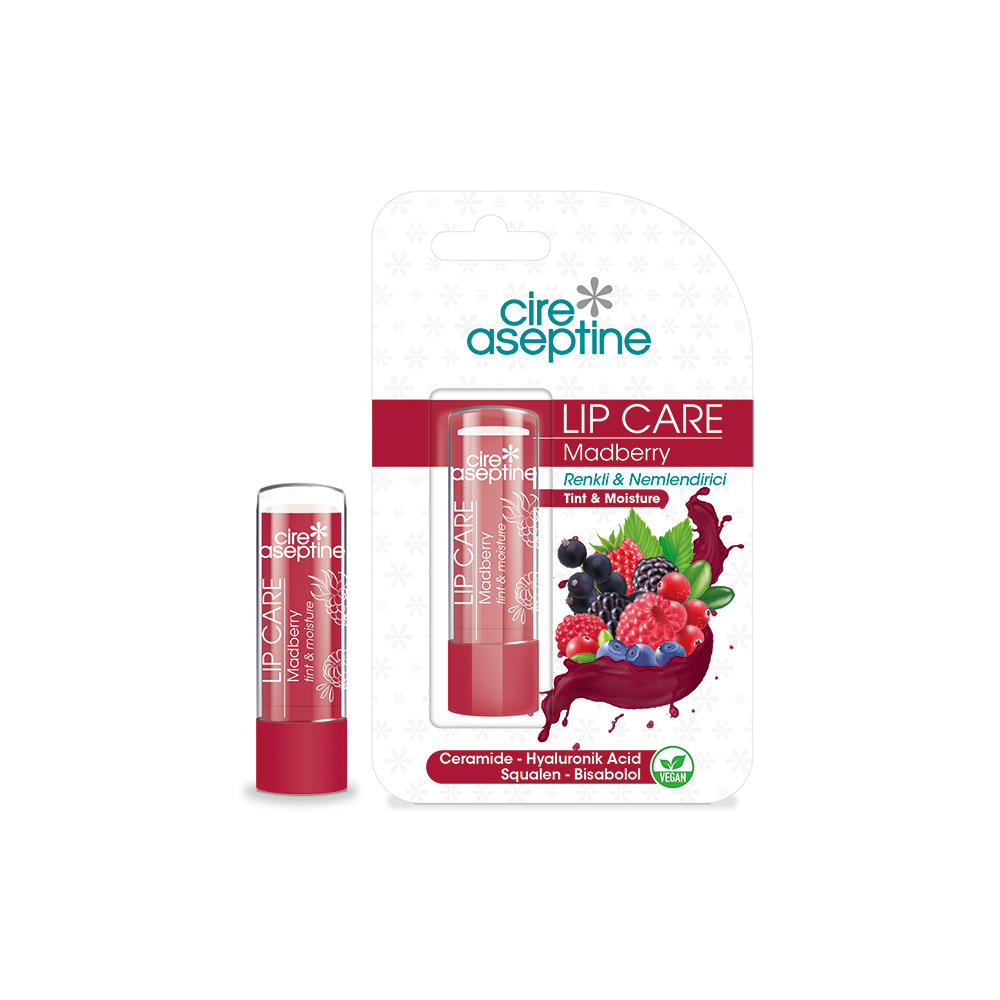 بالم لب رنگی آسپتین Aseptine عصاره Madberry (میکس میوه های رنگی) — تصویر ۲