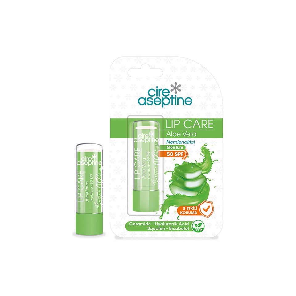 بالم لب آسپتین Aseptine عصاره الوئه ورا SPF50