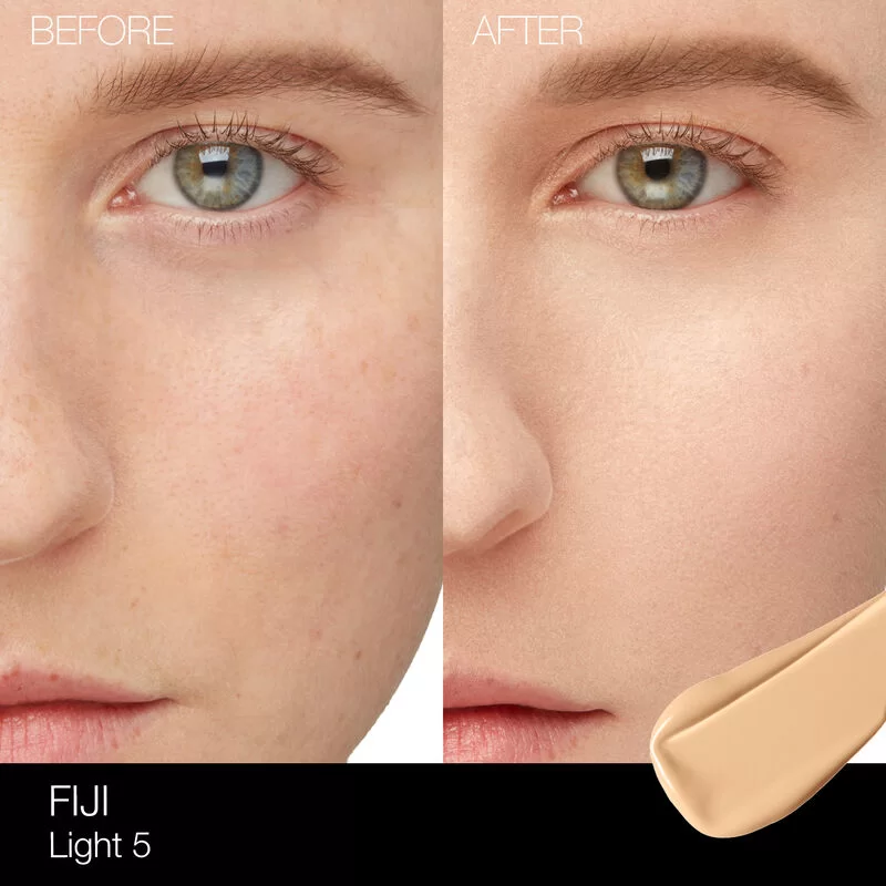 کرم پودر نارس مدل Natural Radiant Longwear Foundation رنگ FIJI شماره L5 — تصویر ۶