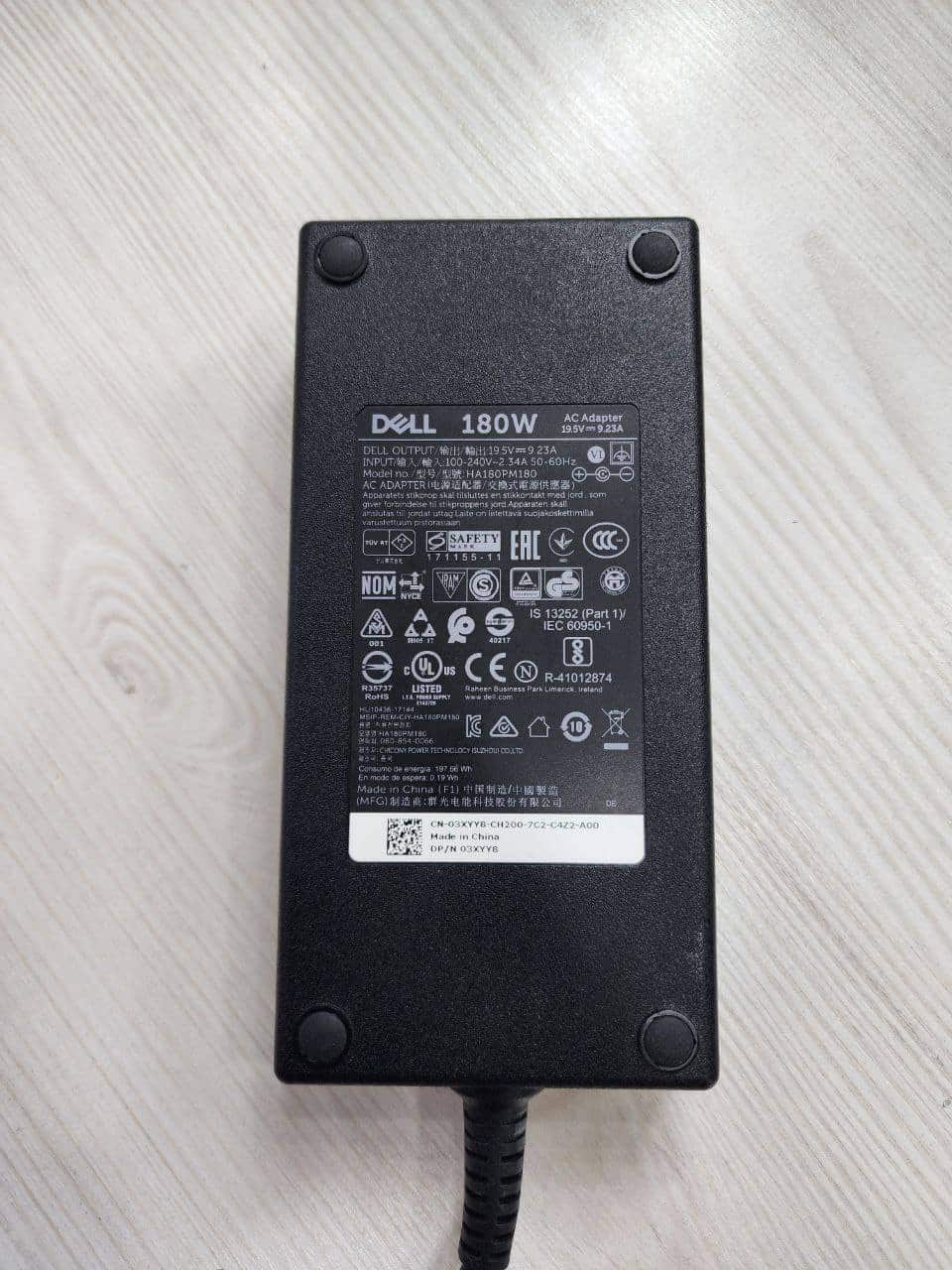 شارژر اورجینال Dell دل 180 وات 19.5 ولت 9.23 آمپر