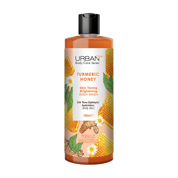 شامپو بدن روشن کننده پوست اوربن کر Urban Care رایحه زنجبیل و عسل حجم 750 میل — تصویر ۲