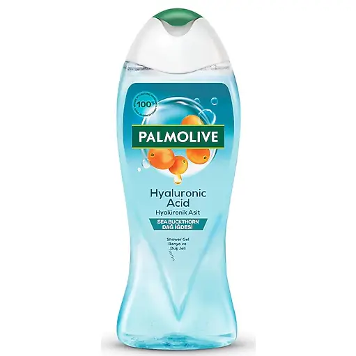 شامپو بدن پالمولیو Palmolive حاوی هیالورونیک اسید و عصاره سنجد کوهی حجم 500 میل