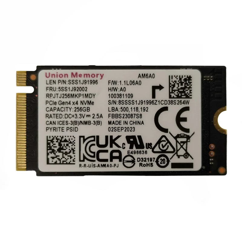 حافظه SSD M2 یونیون مدل 2242 Union ظرفیت 256 گیگابایت