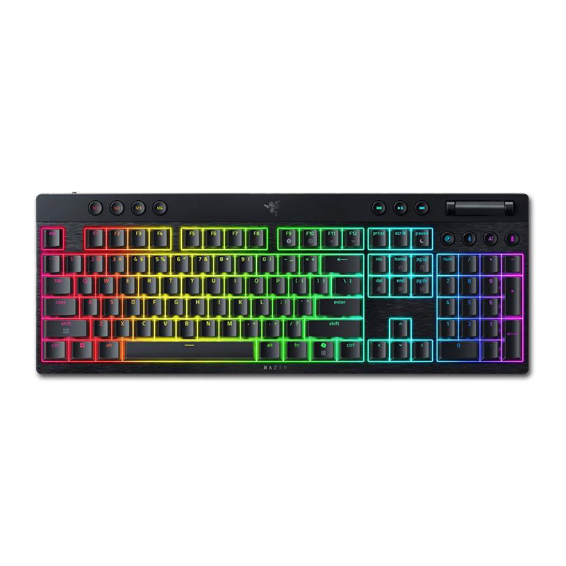 کیبورد بی سیم گیمینگ ریزر مدل Razer Blackwidow V4 Low-Profile HyperSpeed